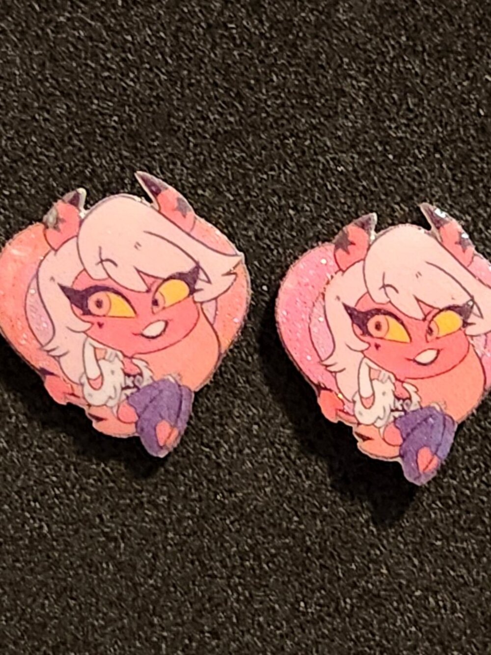 Verosika Glitter Earrings - Helluva Boss